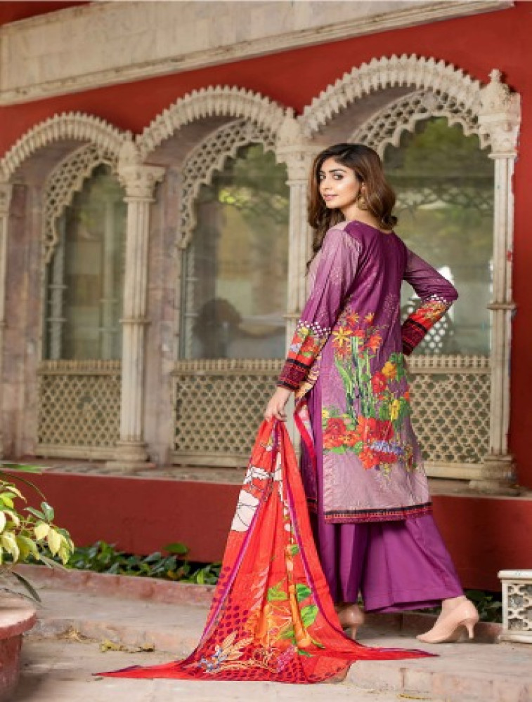 lawn shirt chiffon bamber dupatta