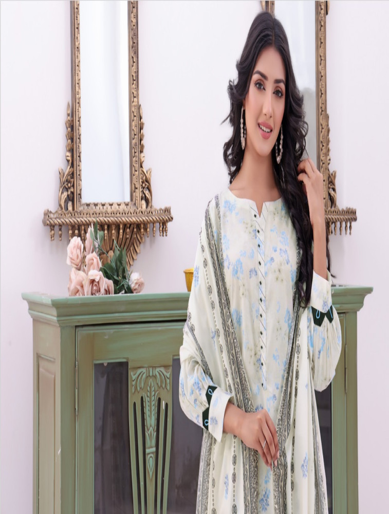 premium digital print lawn dupatta shirt & trouser