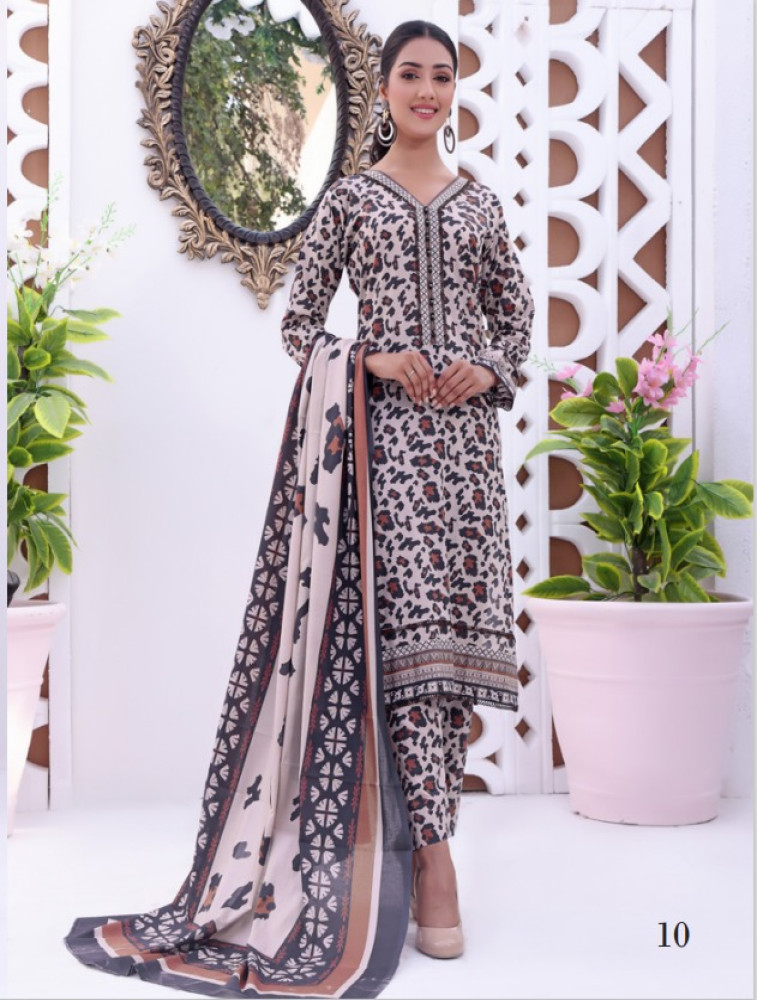 premium digital print lawn dupatta shirt & trouser