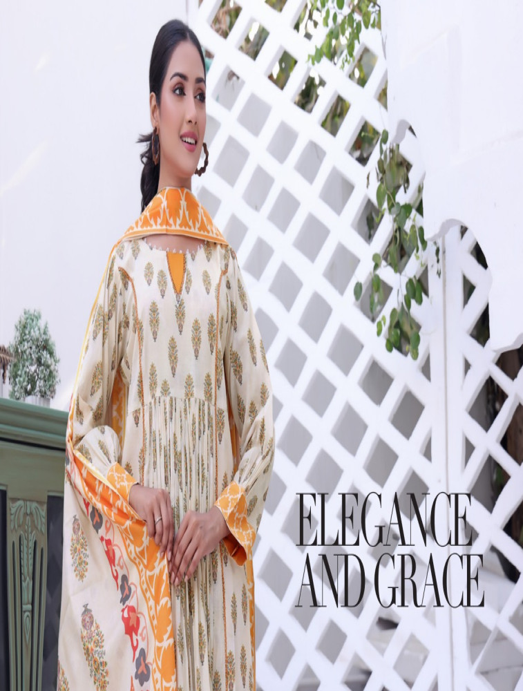 premium digital print lawn dupatta shirt & trouser