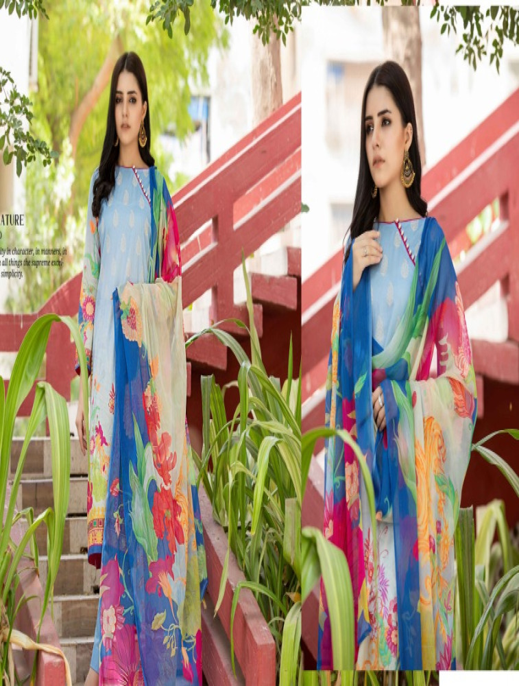 lawn shirt chiffon bamber dupatta