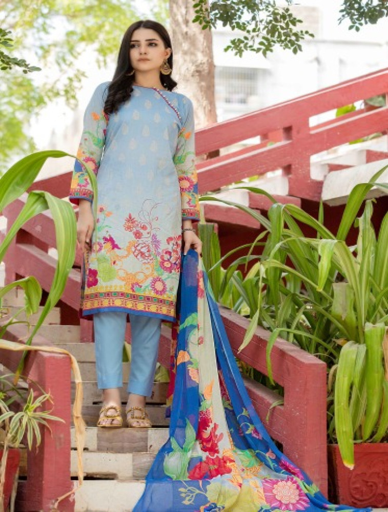 lawn shirt chiffon bamber dupatta