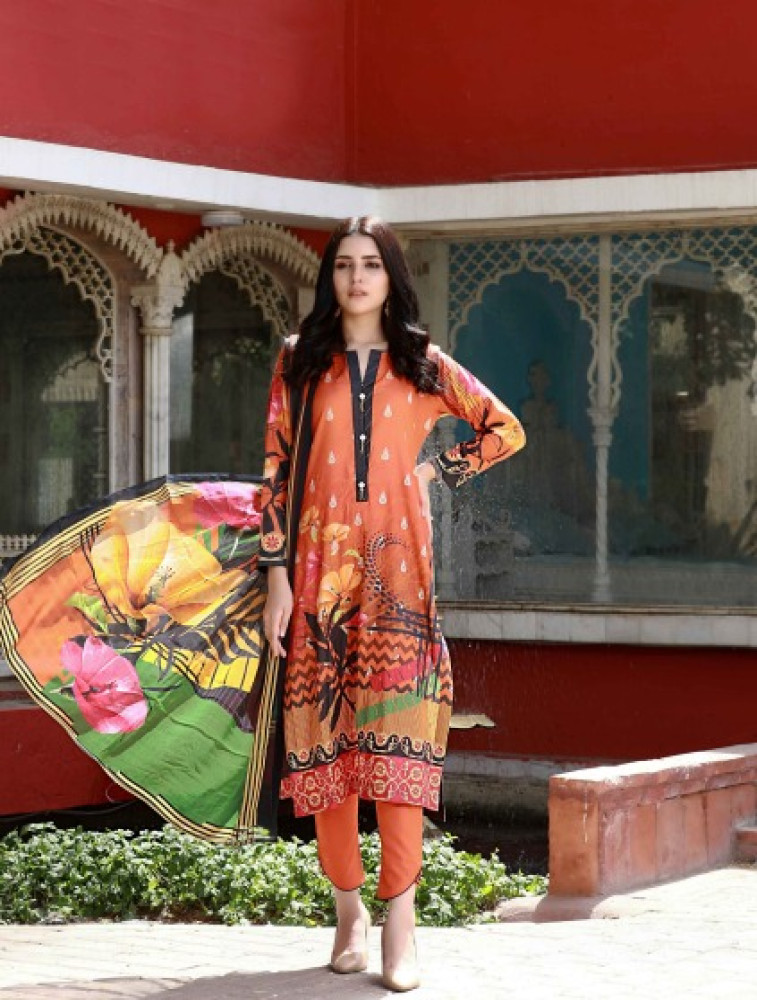 lawn shirt chiffon bamber dupatta trouser