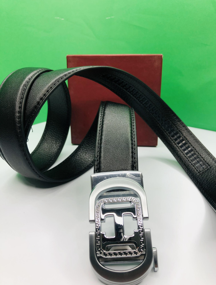 hermes 100% usa import branded man's leather belt with branded belt stamp 2.4