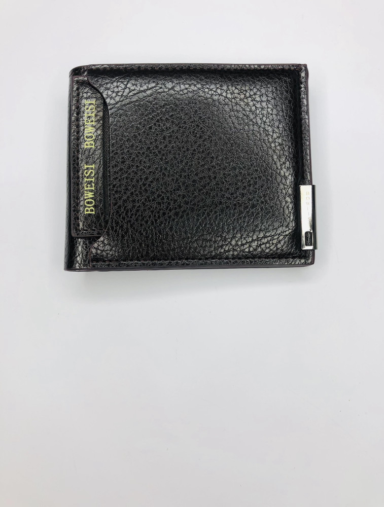 boweisi black leather wallets