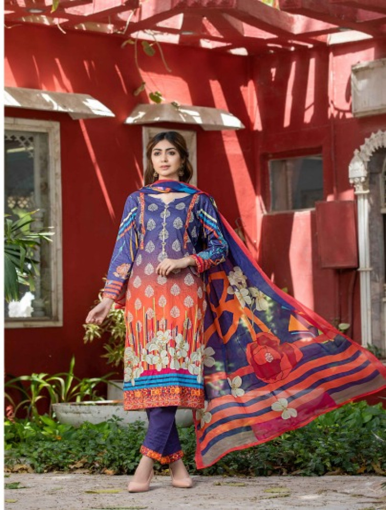 lawn shirt chiffon bamber dupatta