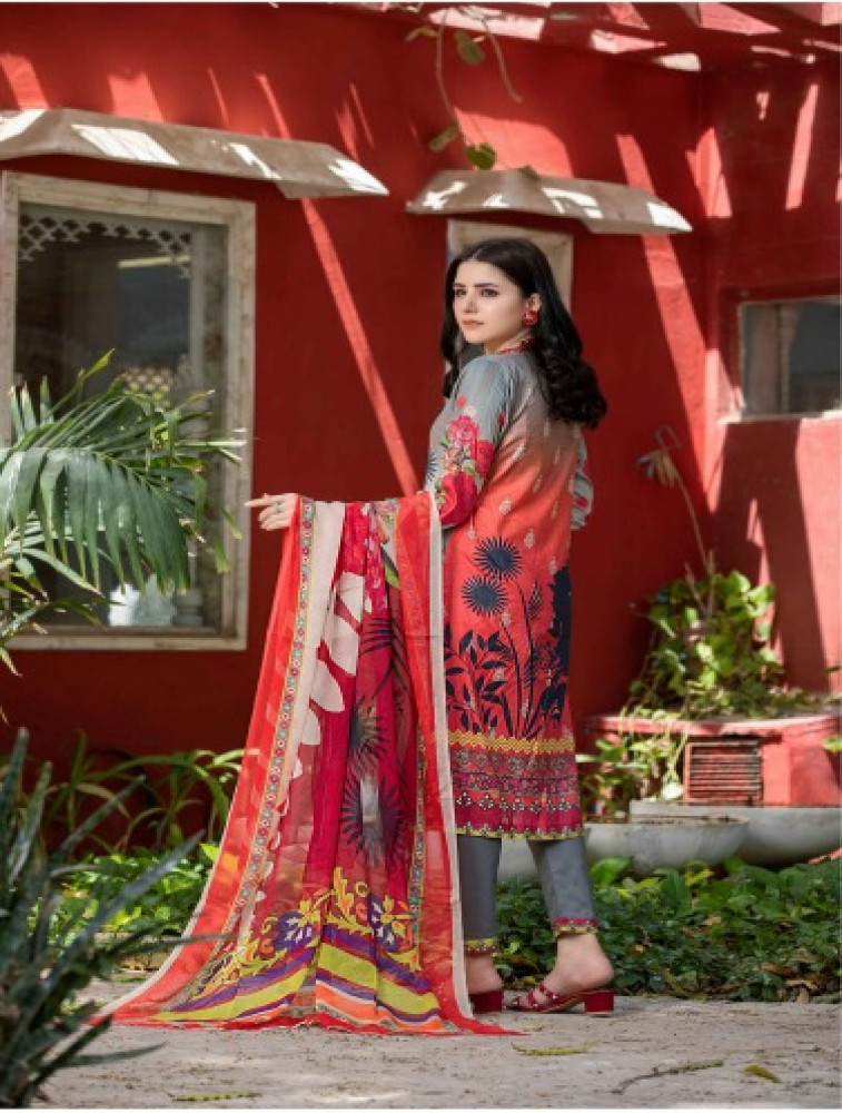 lawn shirt chiffon bamber dupatta