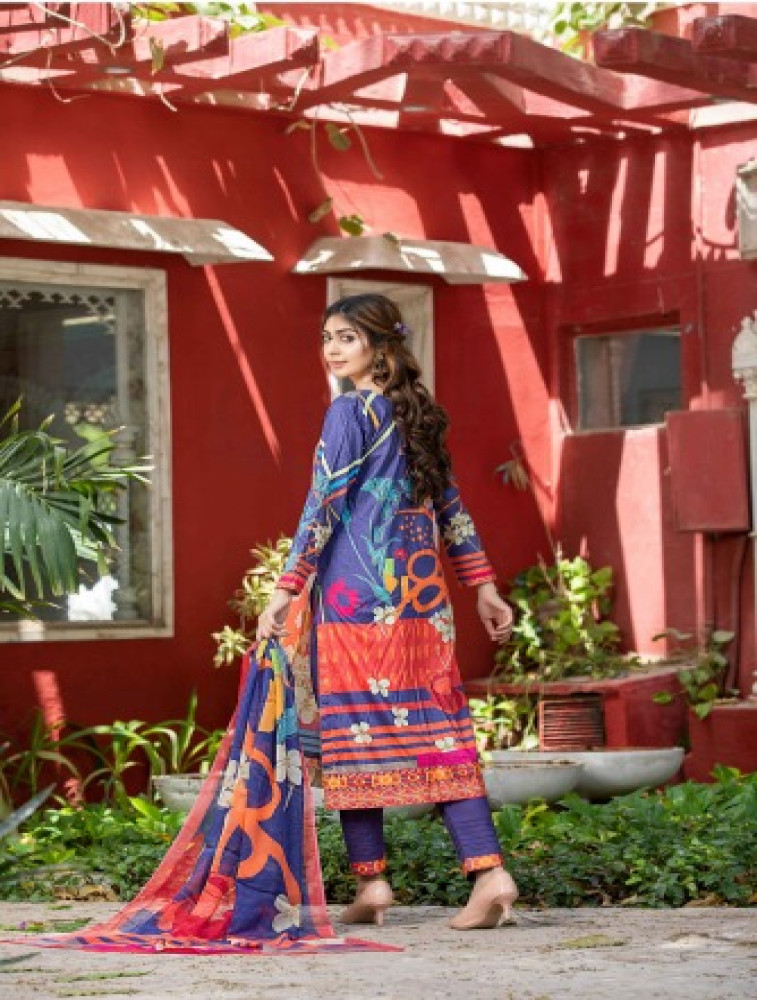 lawn shirt chiffon bamber dupatta