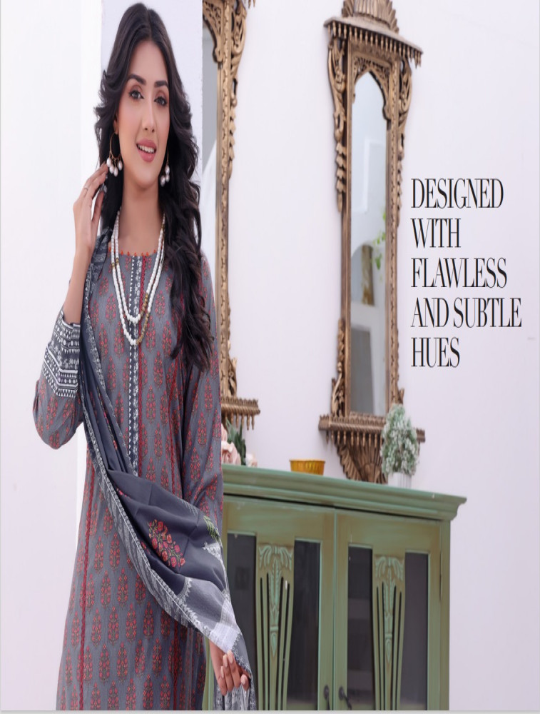 premium digital print lawn dupatta shirt & trouser