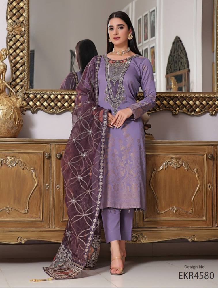 embroidered lawn jacquard fancy heavy embroidered hand work dupatta