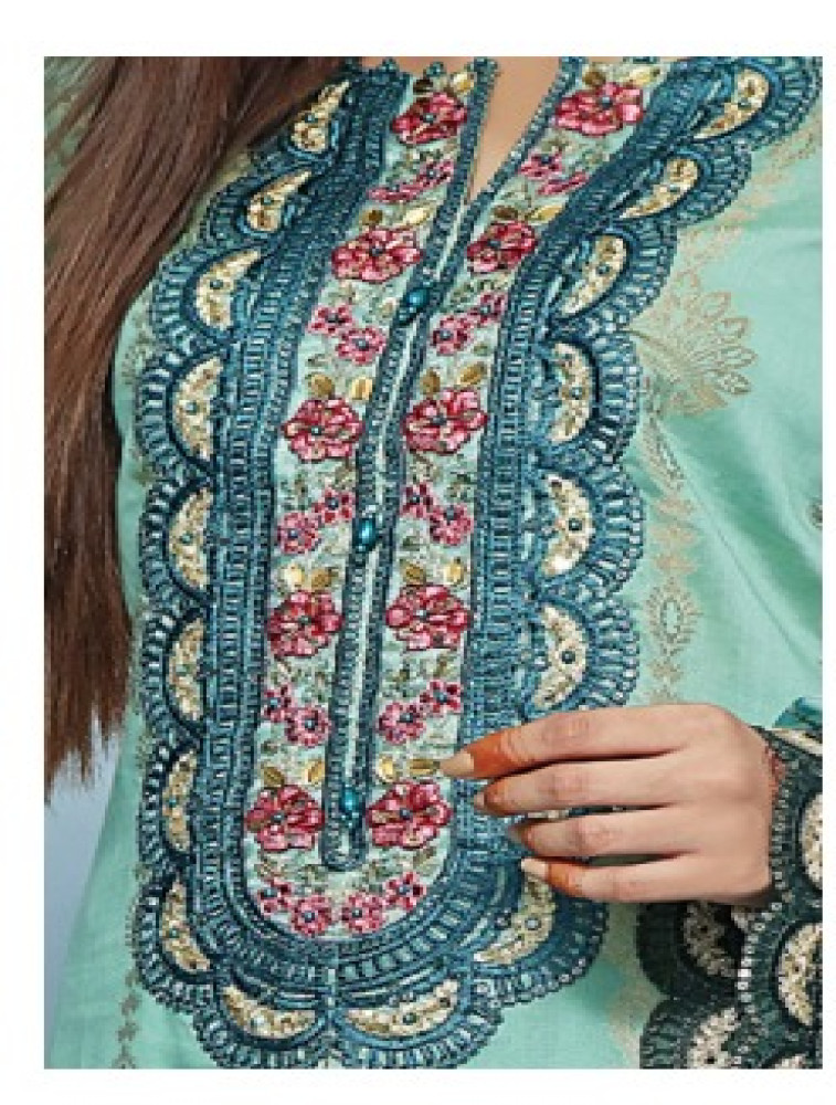 embroidered lawn jacquard fancy heavy embroidered hand work dupatta