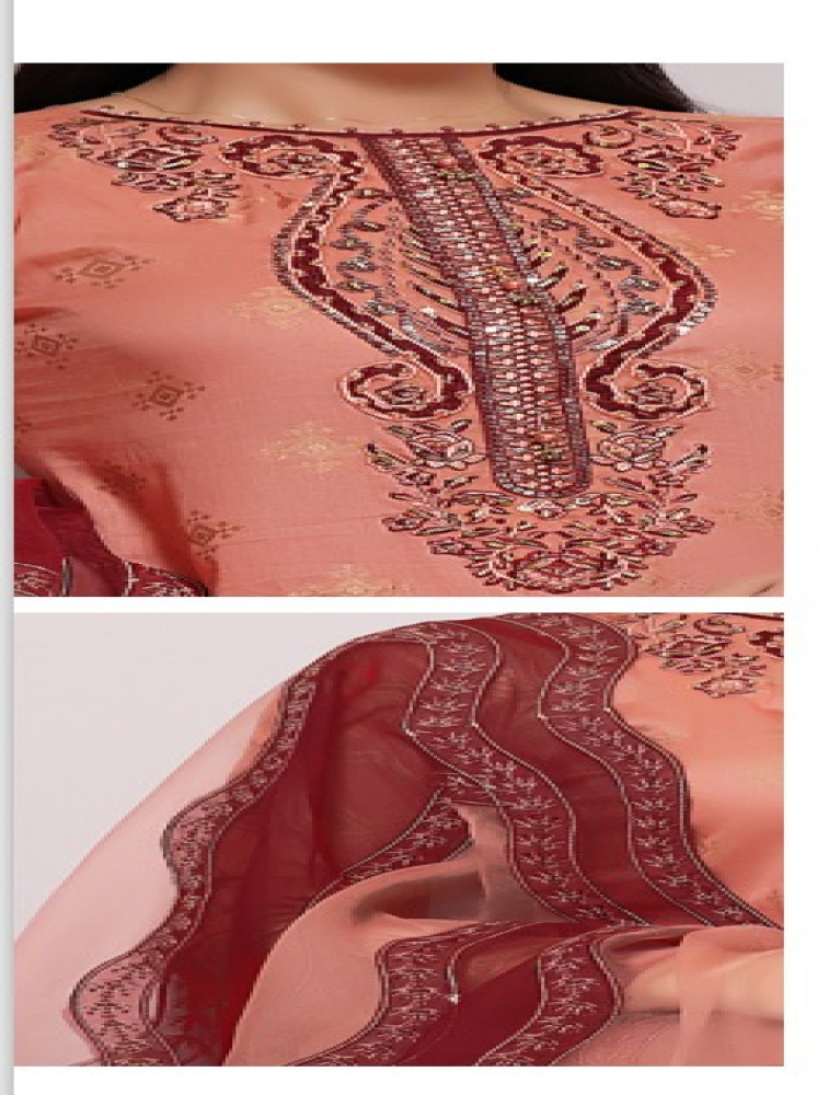 embroidered lawn jacquard fancy heavy embroidered dupatta hand work